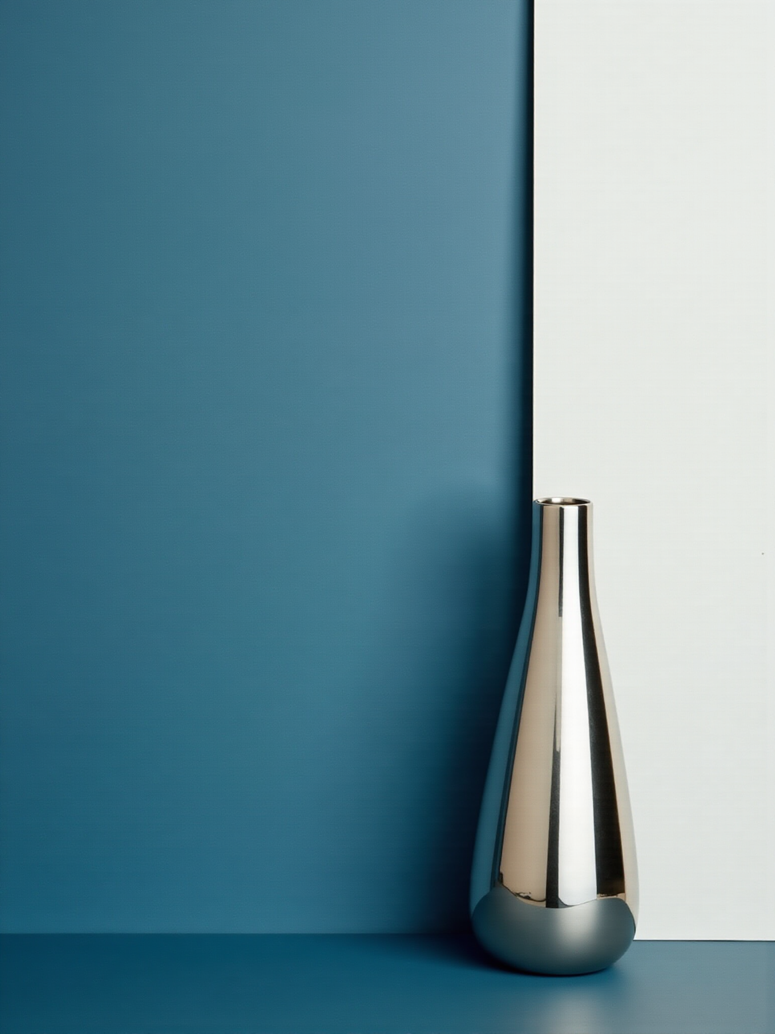 silver vase