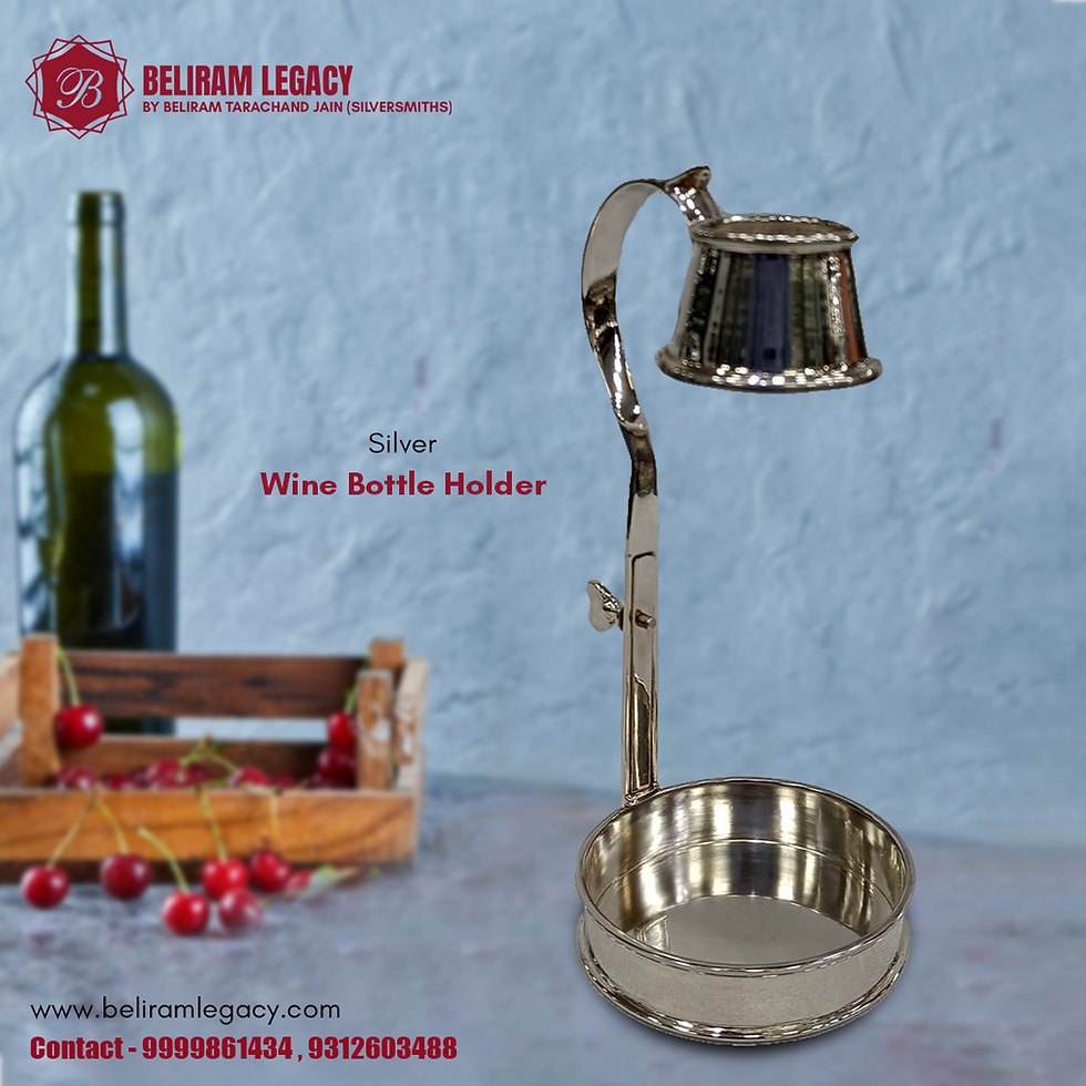 Silver Wine Bottle Holder