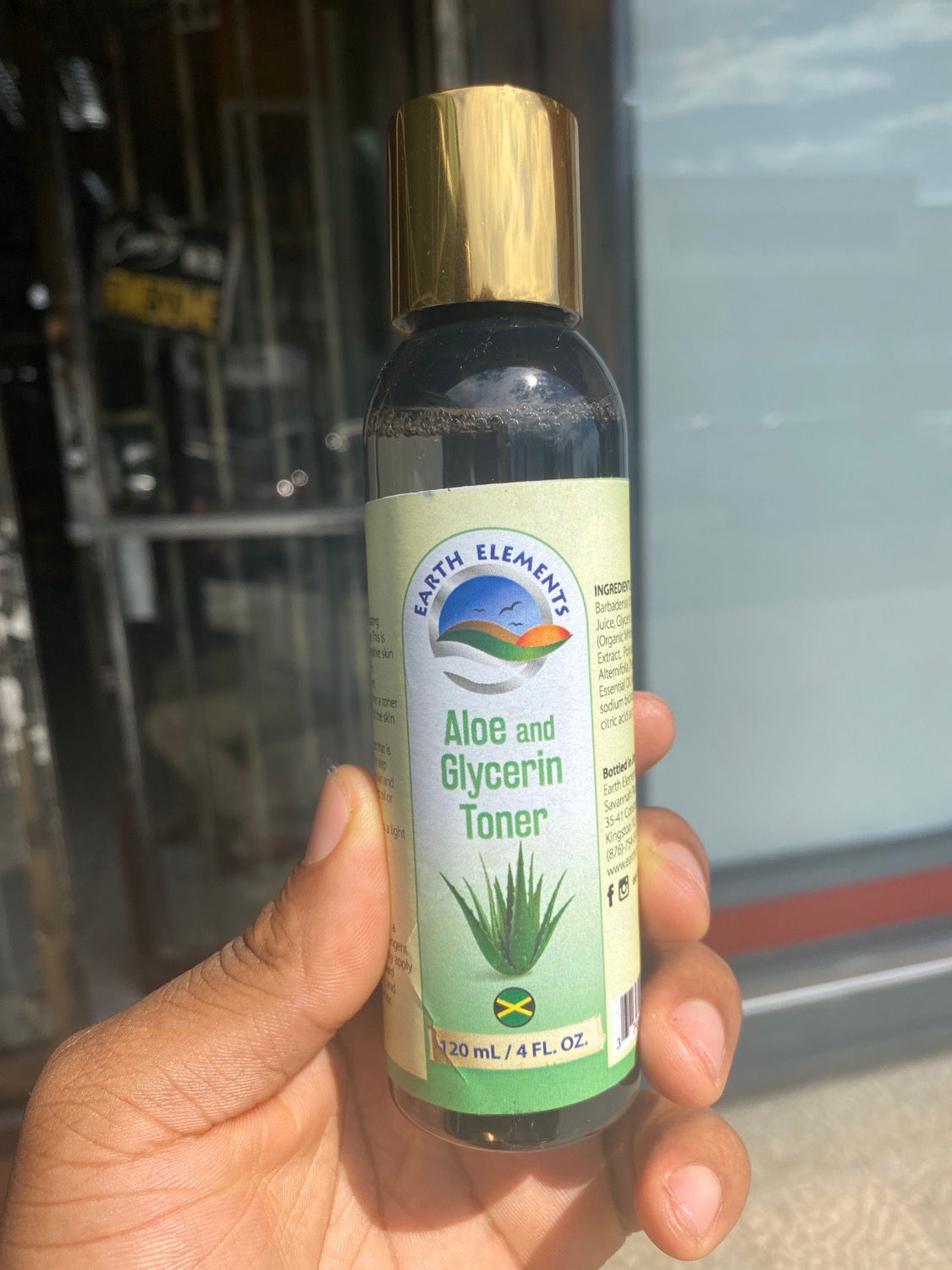 Aloe and glycerine toner 