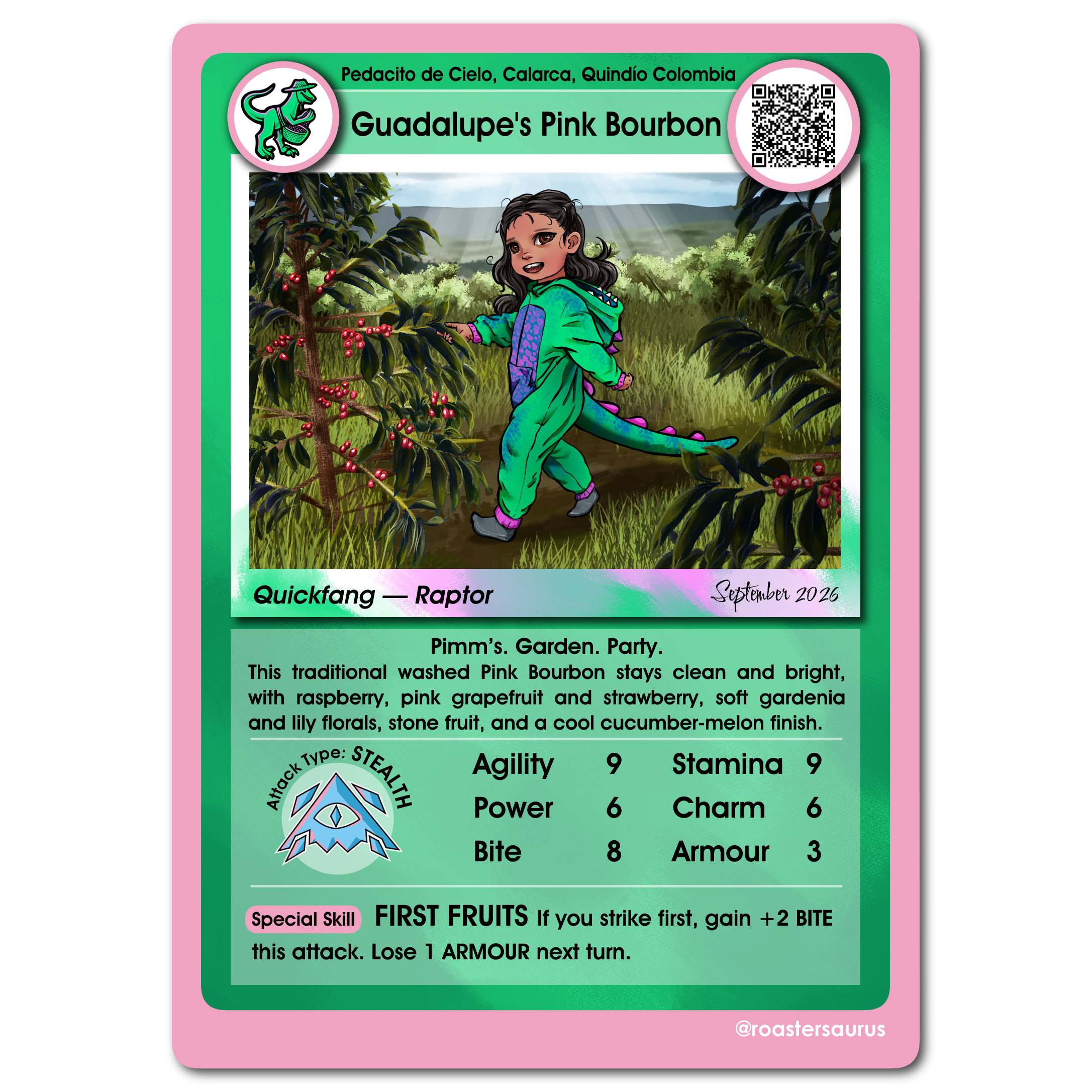 Guadalupe's Pink Bourbon, Pedacito De Cielo, Colombia- 225g