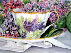 Lilac Teacup
