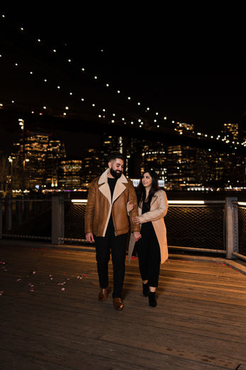 NYC NJ Pier Proposal Candle light Jane's Carousel