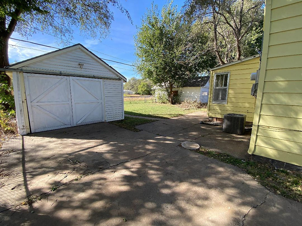 shed and back