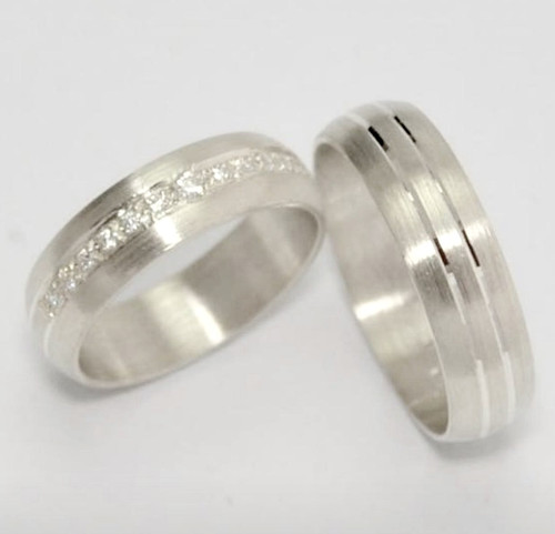LANDA JEWEL Anillo De Boda Unisex De Plata De Ley Pesada De 5