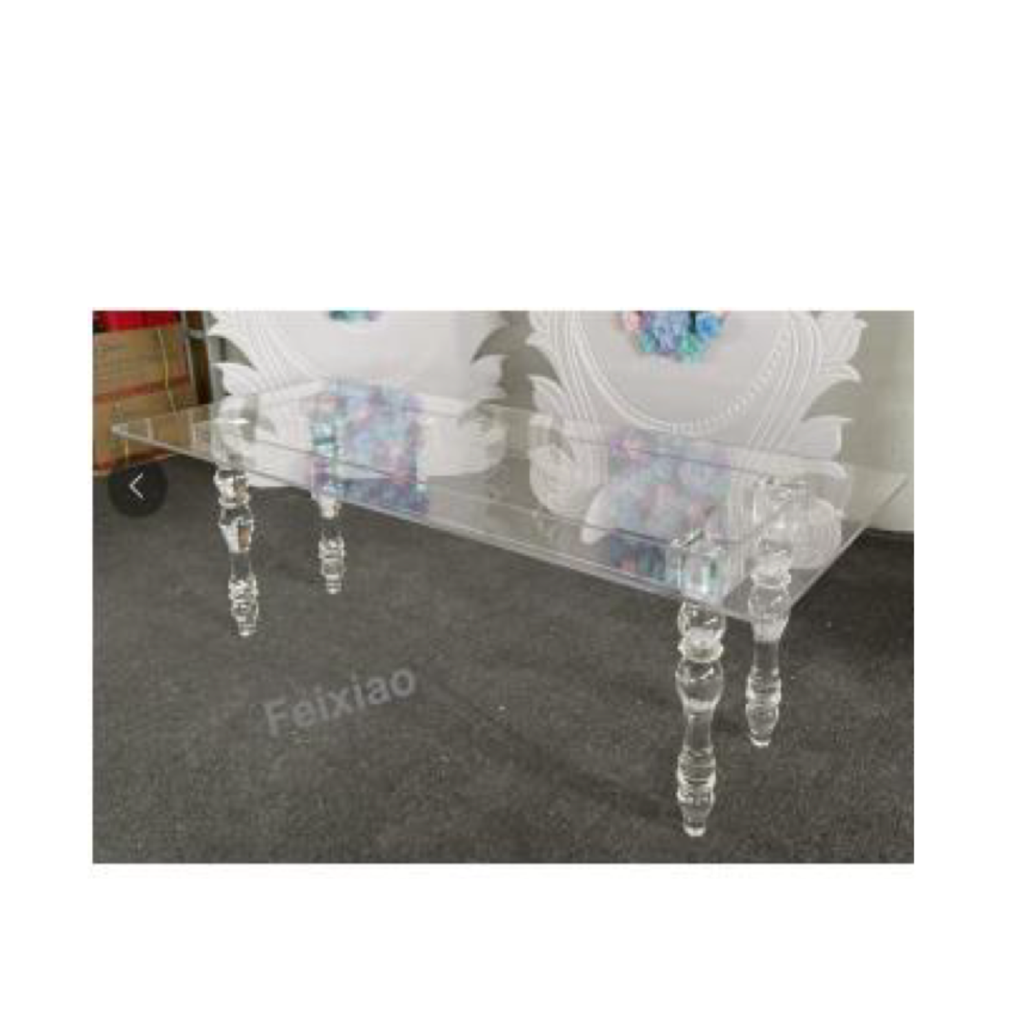 ADDLIN CLEAR ACRYLIC TABLE