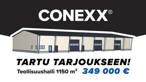 Teollisuushalli 1150 m2 tarjous