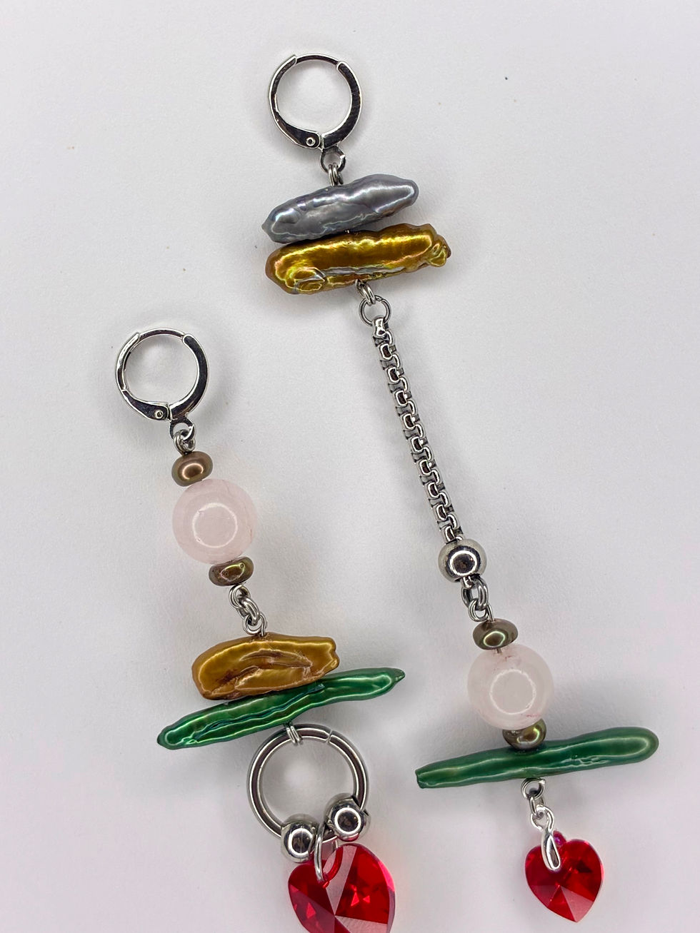 Thumbnail: Asymmetrical Earthy Earrings 