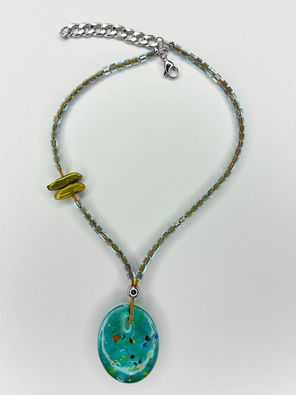 Thumbnail: Gali Lampwork Pendant choker