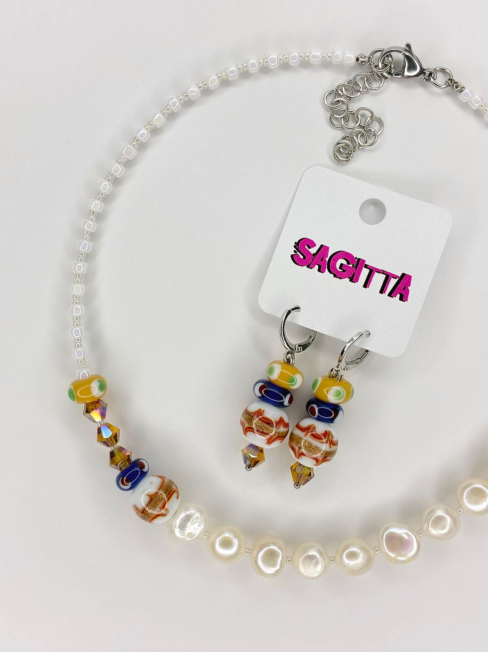 Thumbnail: LW x Pearls Neacklace & Earrings set