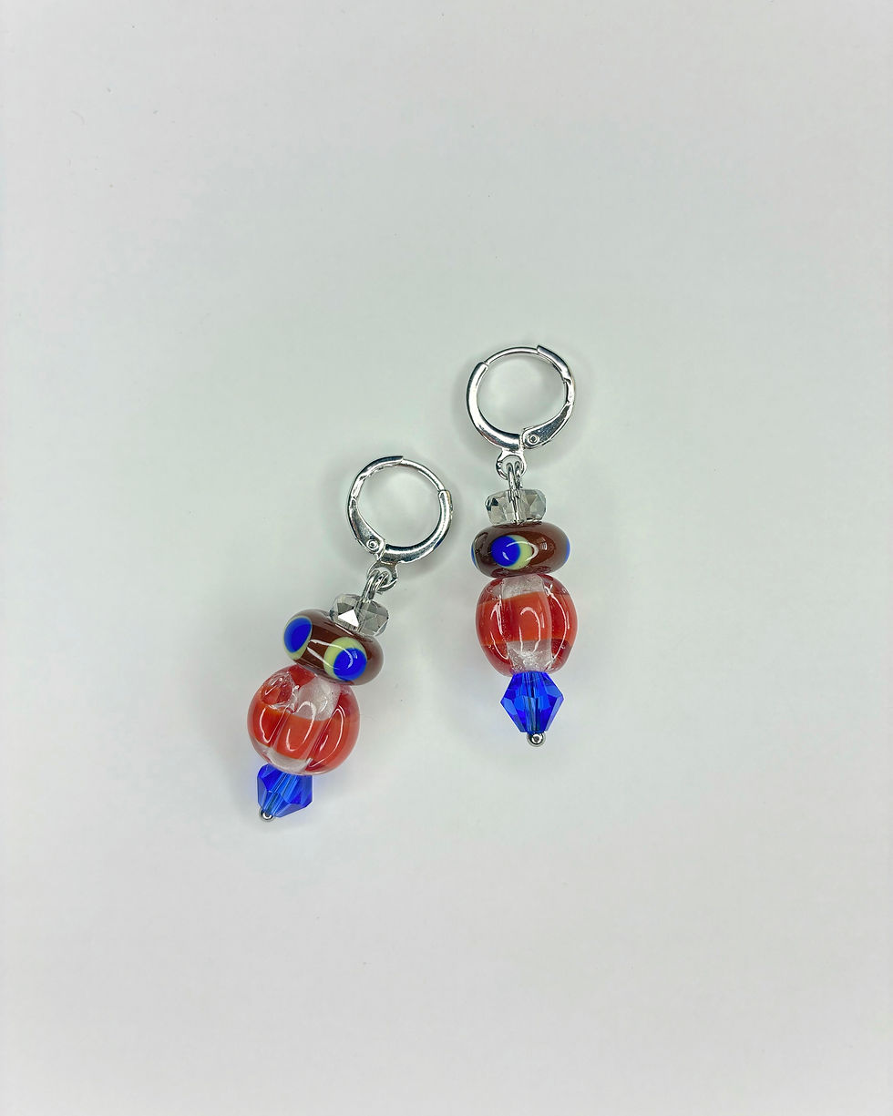 Thumbnail: Lampwork Glass Earrings 002
