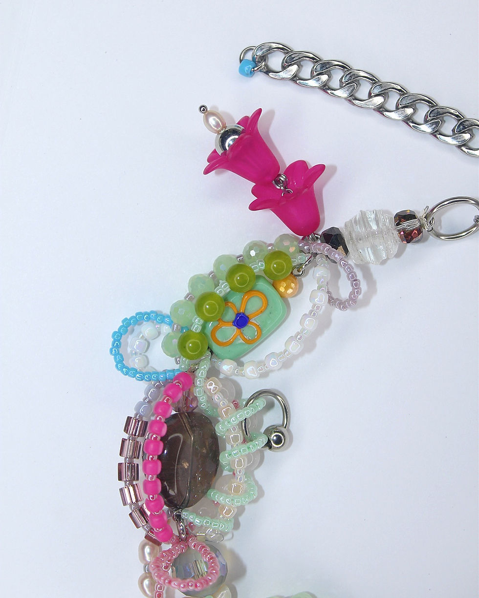 Thumbnail: Pitaya Princess Maximalist Necklace