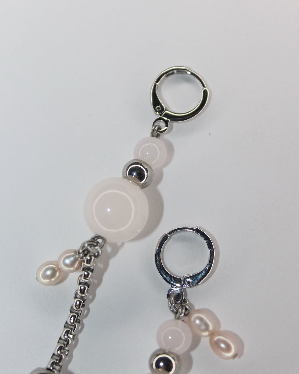 Thumbnail: Direcciones Rose Quartz Earrings 