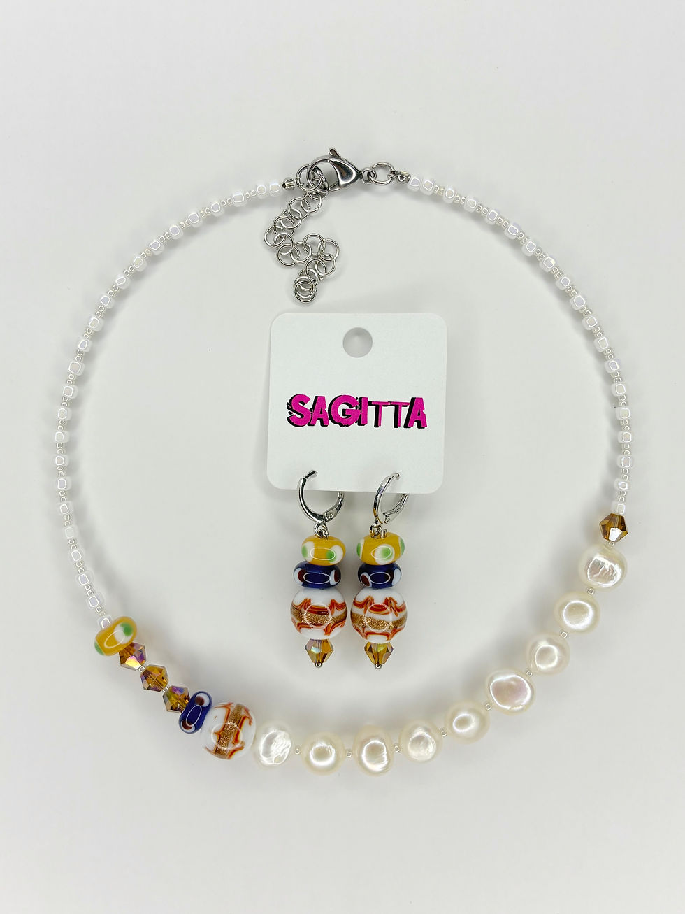 Thumbnail: LW x Pearls Neacklace & Earrings set