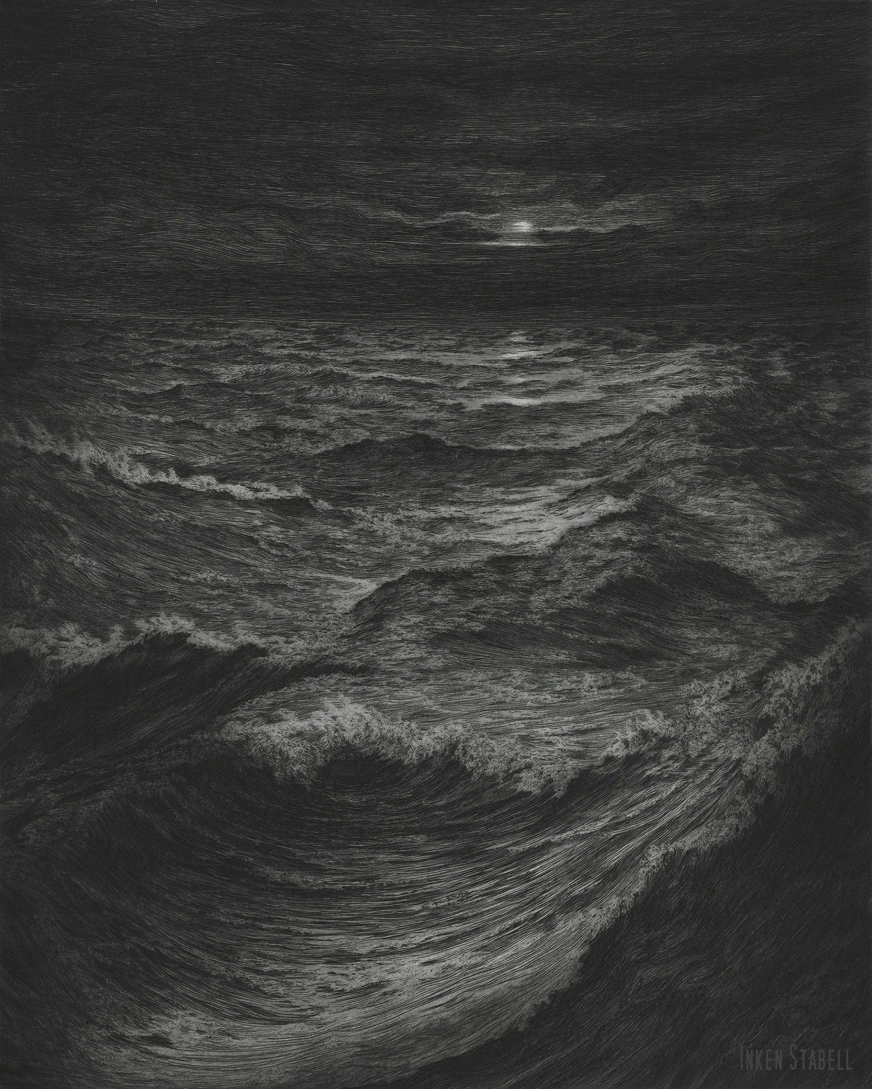 Nordsee bei Nacht