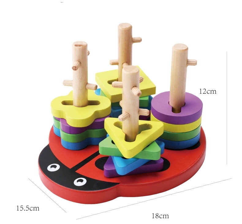 Thumbnail: Lady Bird Wood Stack Puzzle