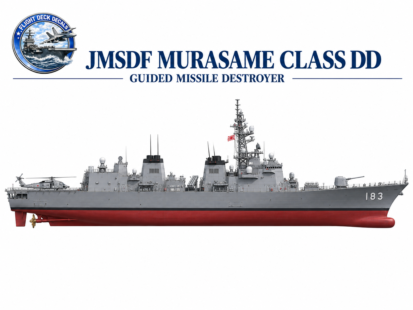 JMSDF Murasame Class destroyer ship profile reference