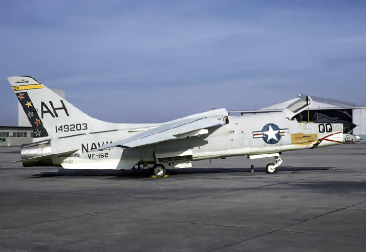 Thumbnail: 1-200 VF-162 F-8 Crusaders "The Hunters" Oriskany + CAG markings