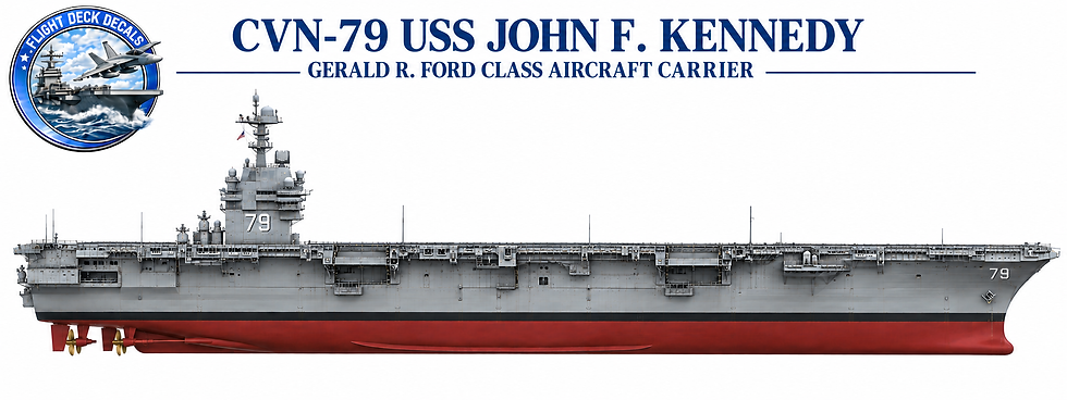 USS John F. Kennedy CVN-79 1-2400 scale flight deck decal