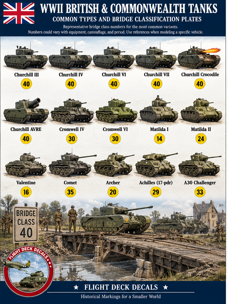WWII Bridge Classification Weight Plate British Tanks.png