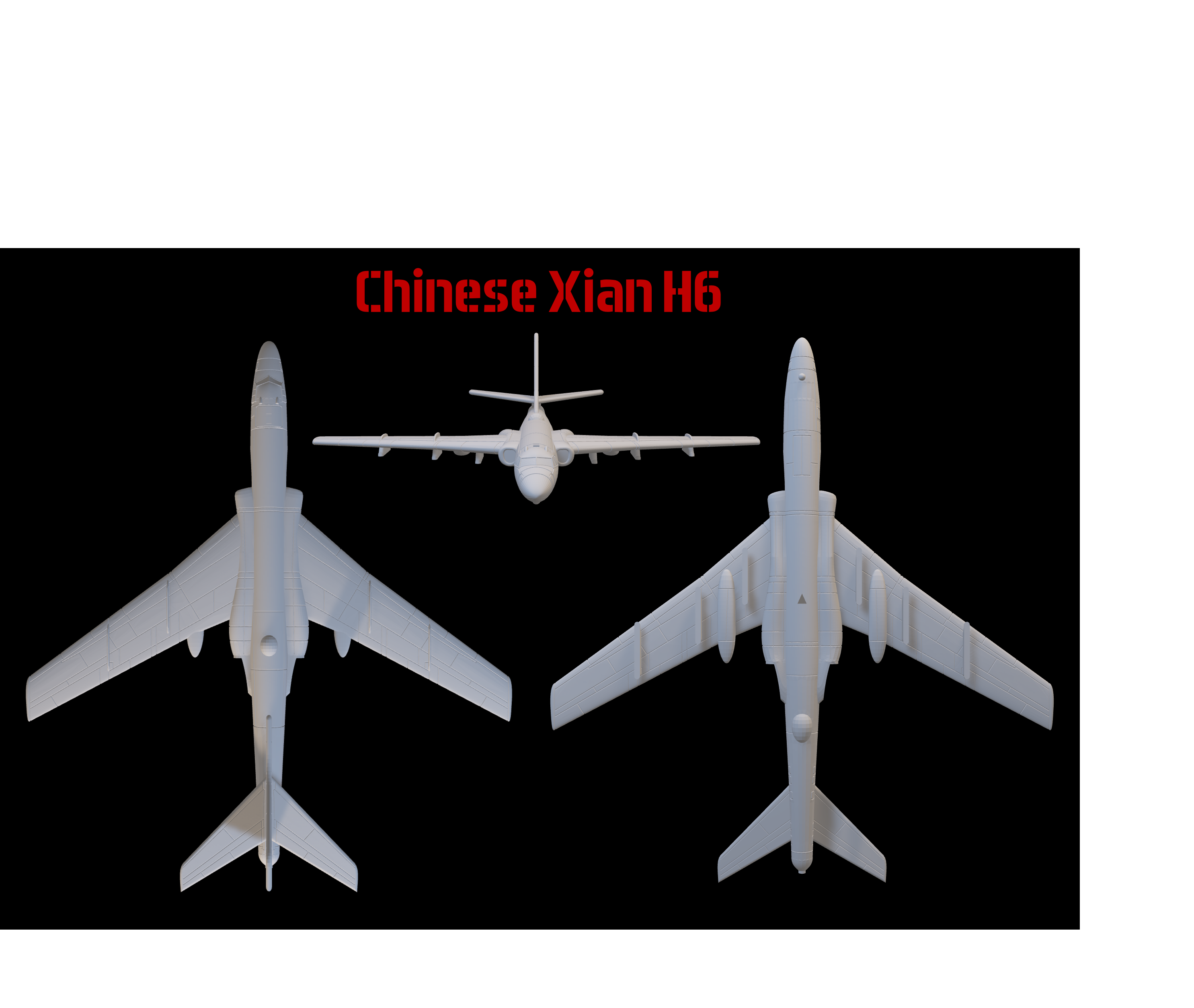 Chinese Xian H6 bomber with Hypersonic missiles