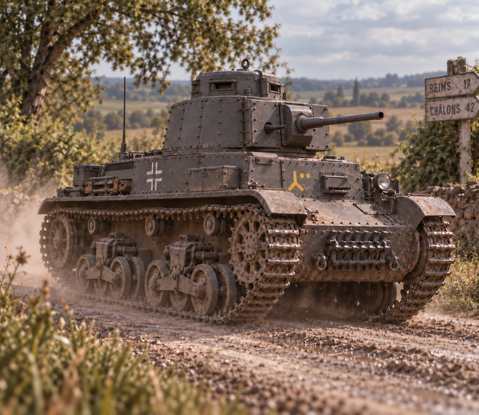 Mid-war Panzer Division Emblems set #3 1-300 armor decals on a tank