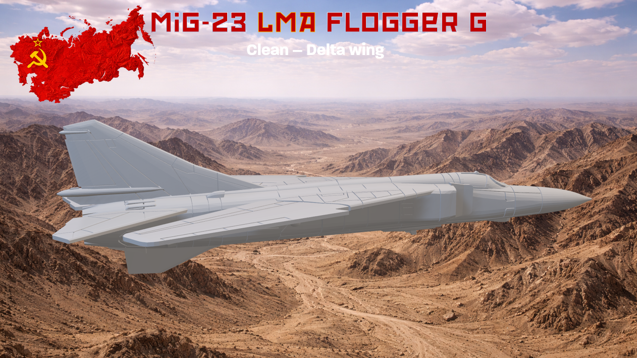 MiG-23 MLA Flogger G delta wing clean