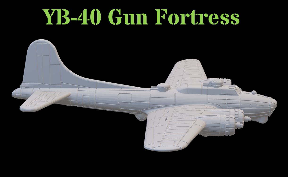 1-200 YB-40 Gunship STL file
