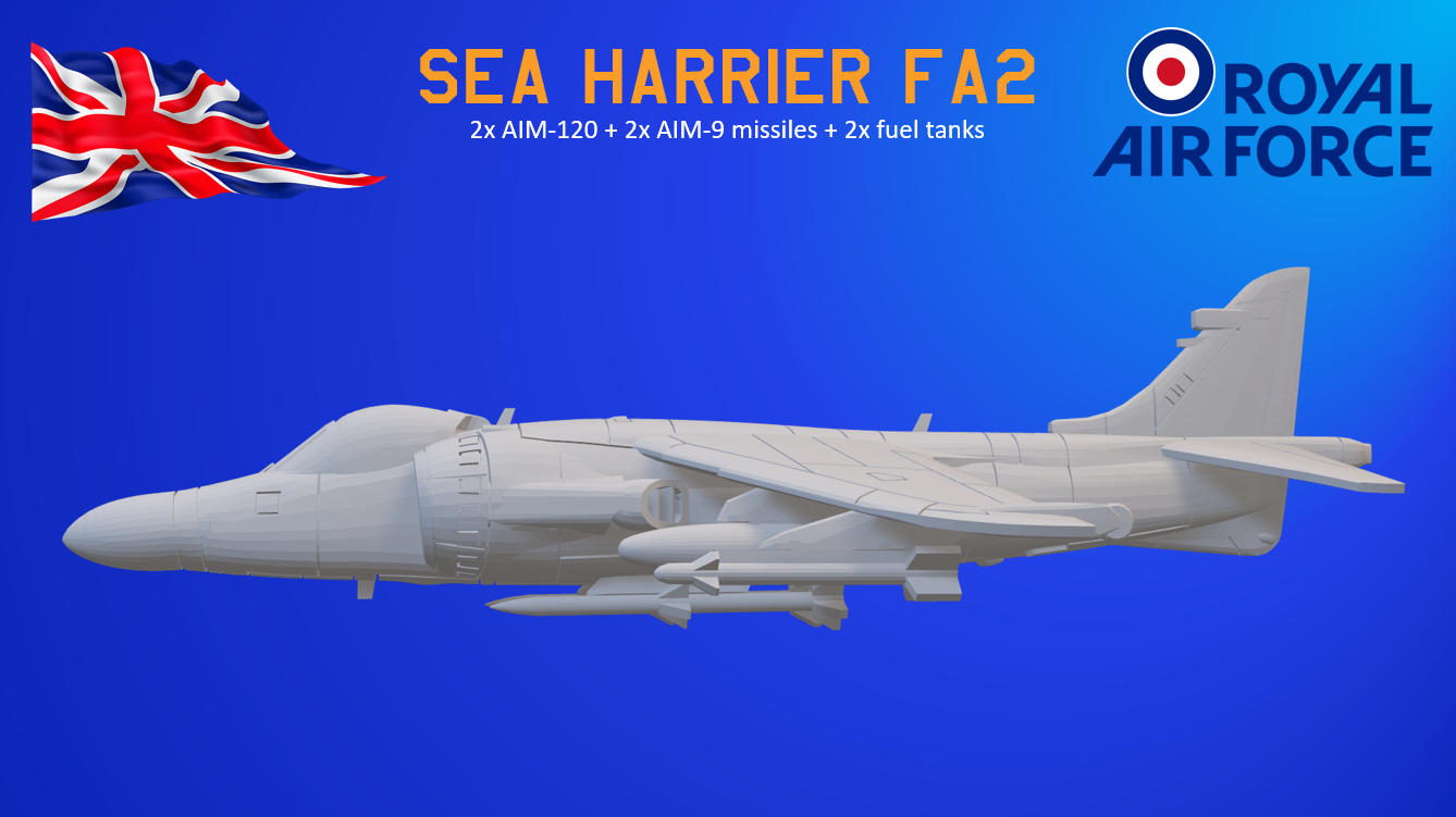 Sea Harrier FA2 - Sidewinders & AMRAAMs