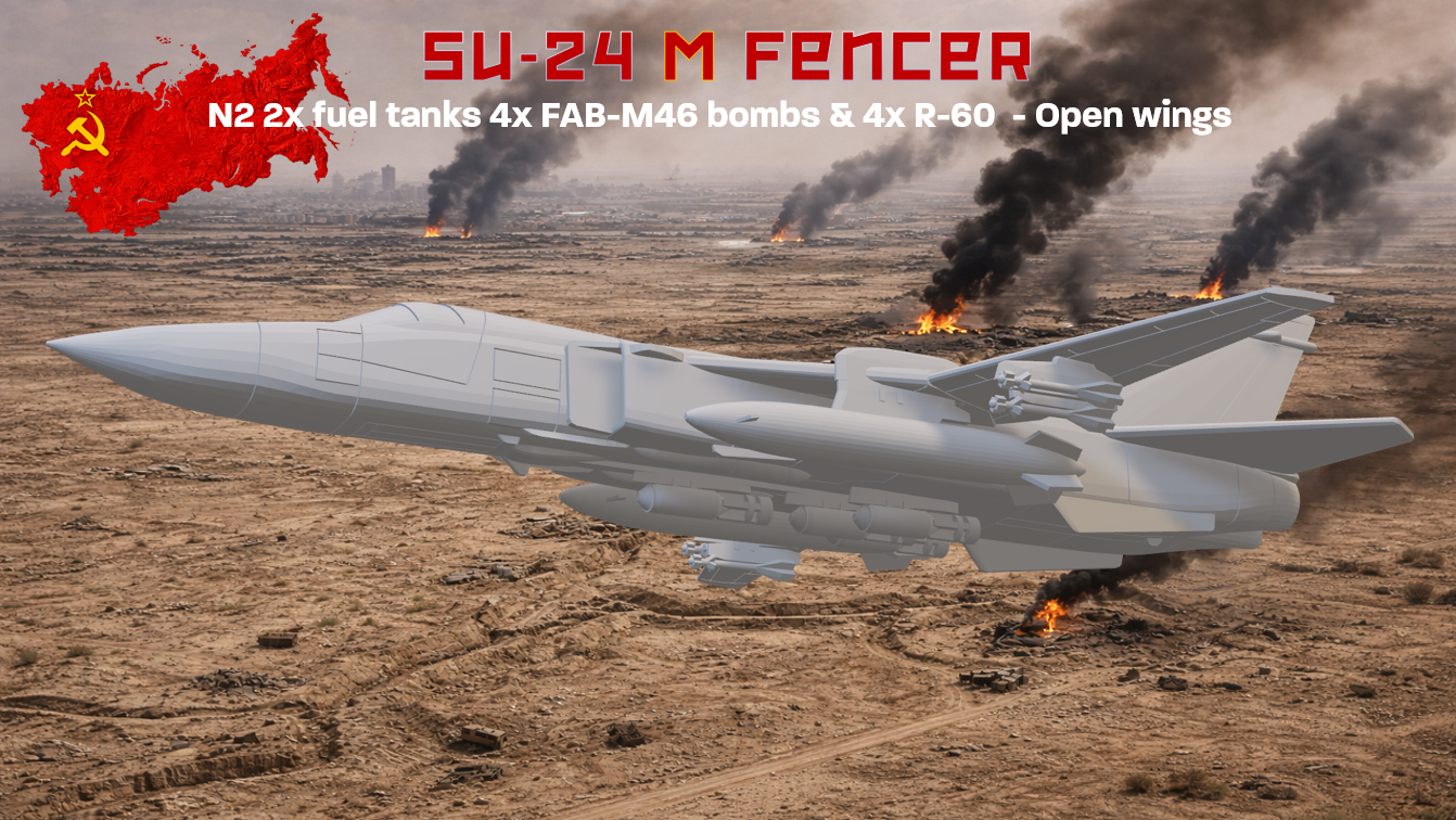Su-24 M Fencer multi role extended wings