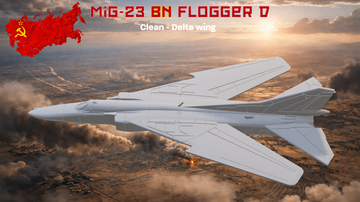 MiG-23 BN Flogger D delta wing clean