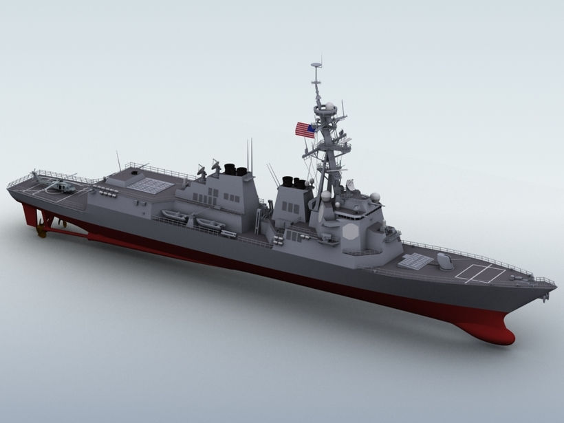 Thumbnail: USN Arleigh Burke class flight II detail kit 1-1800 scale