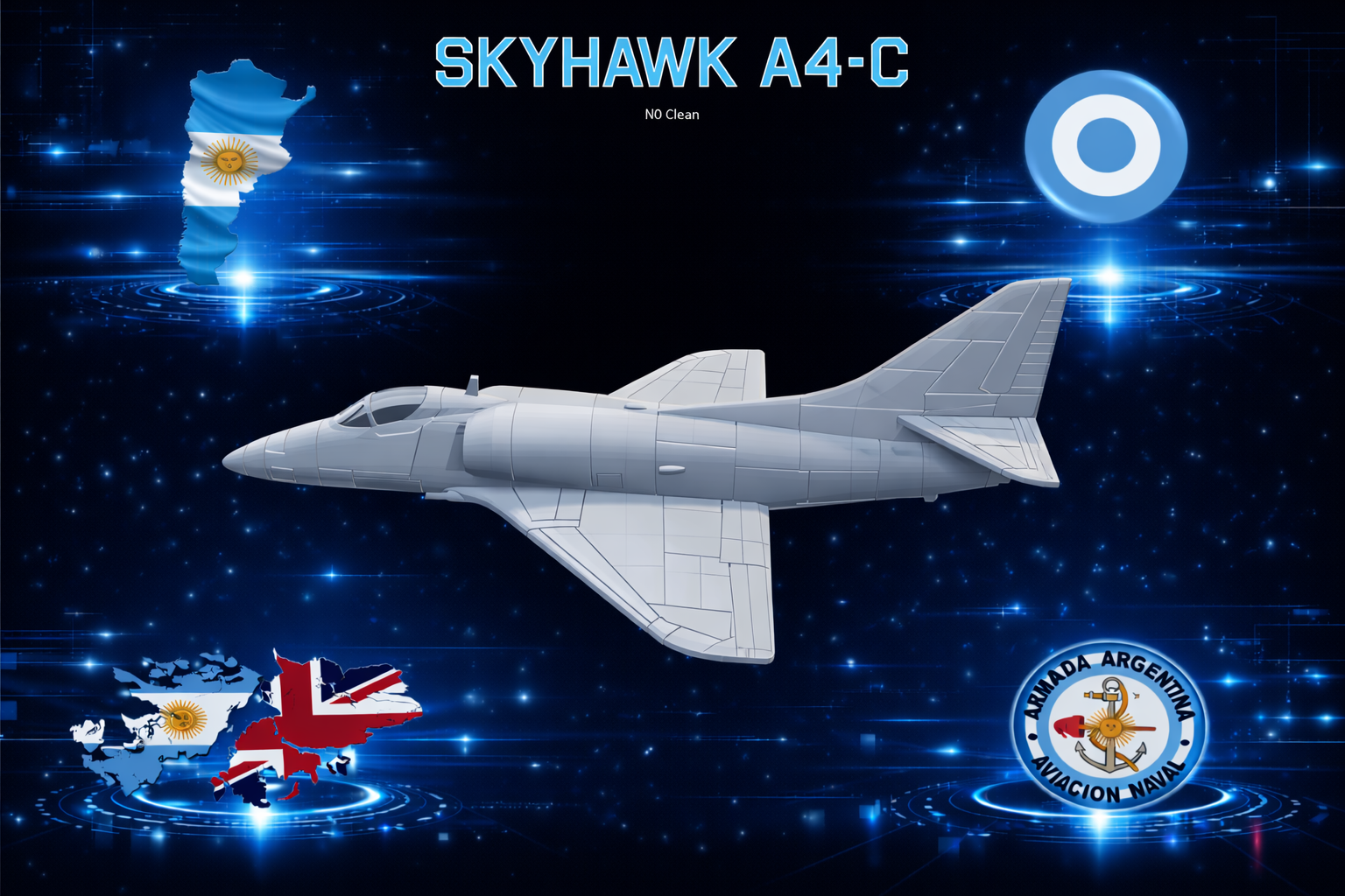 Skyhawk A4-B clean
