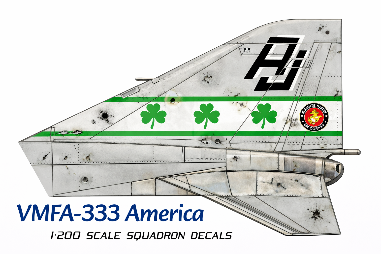 1-200 VMFA-333 Phantom II "Fighting Shamrocks" USS America