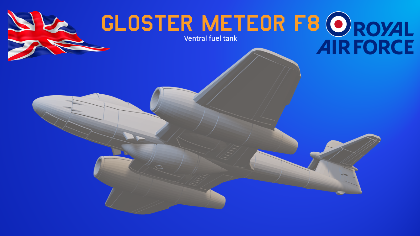 Gloster Meteor F-8 ventral fuel tank
