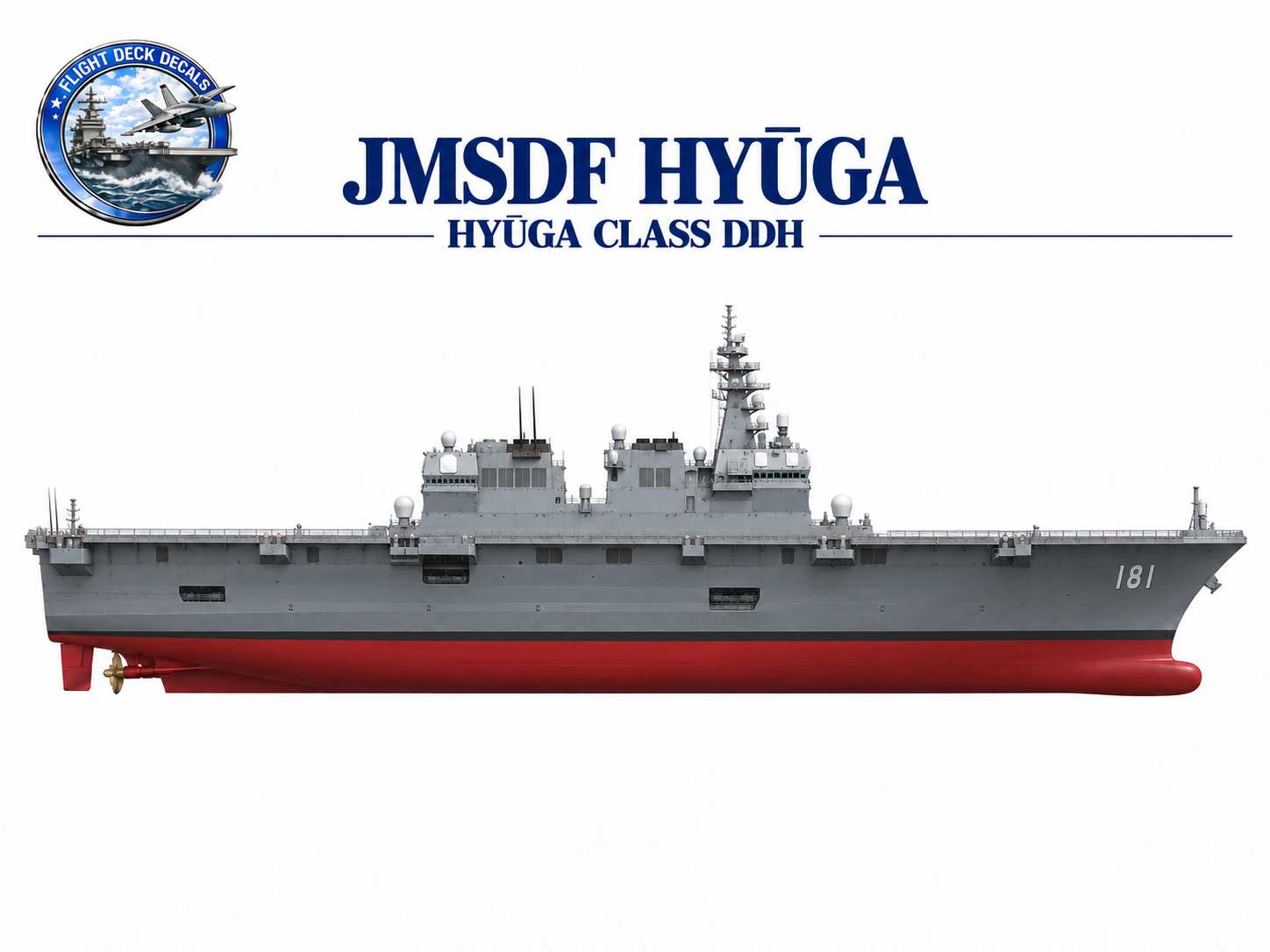 JS Hyuga Hyuga Class helicopter destroyer ship profile reference