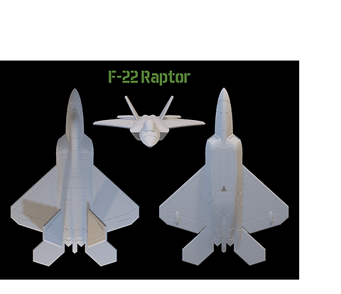 1-200 F-22 Raptor STL file | flightdeckdecals2400