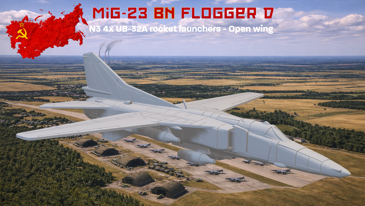 MiG-23 BN Flogger D ground support open wing