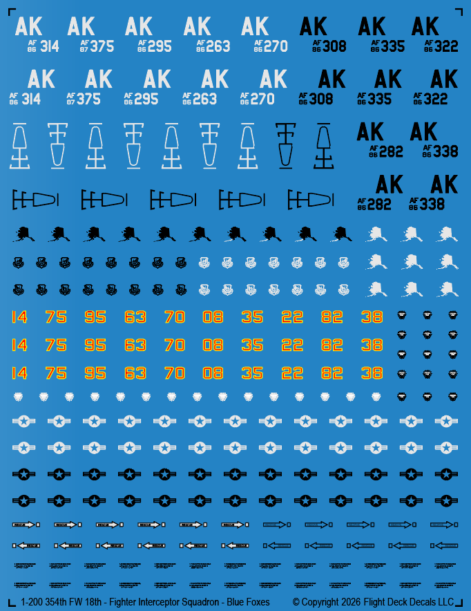 Thumbnail: 1-200 18th - Fighter Interceptor / Aggressor Squadron - Blue Foxes