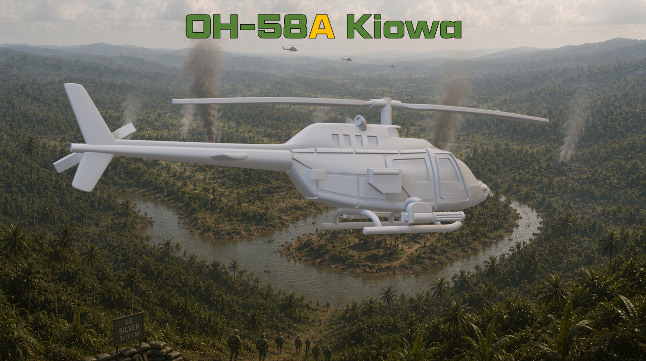 Bell OH-58A Kiowa 3x pack