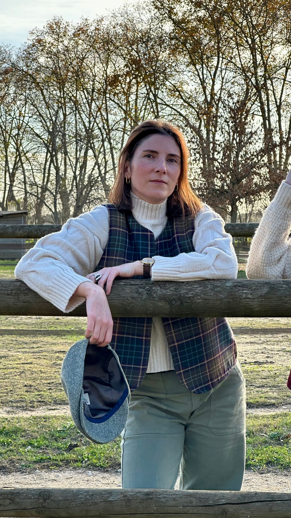 Gilet Eden - Tartan Violet