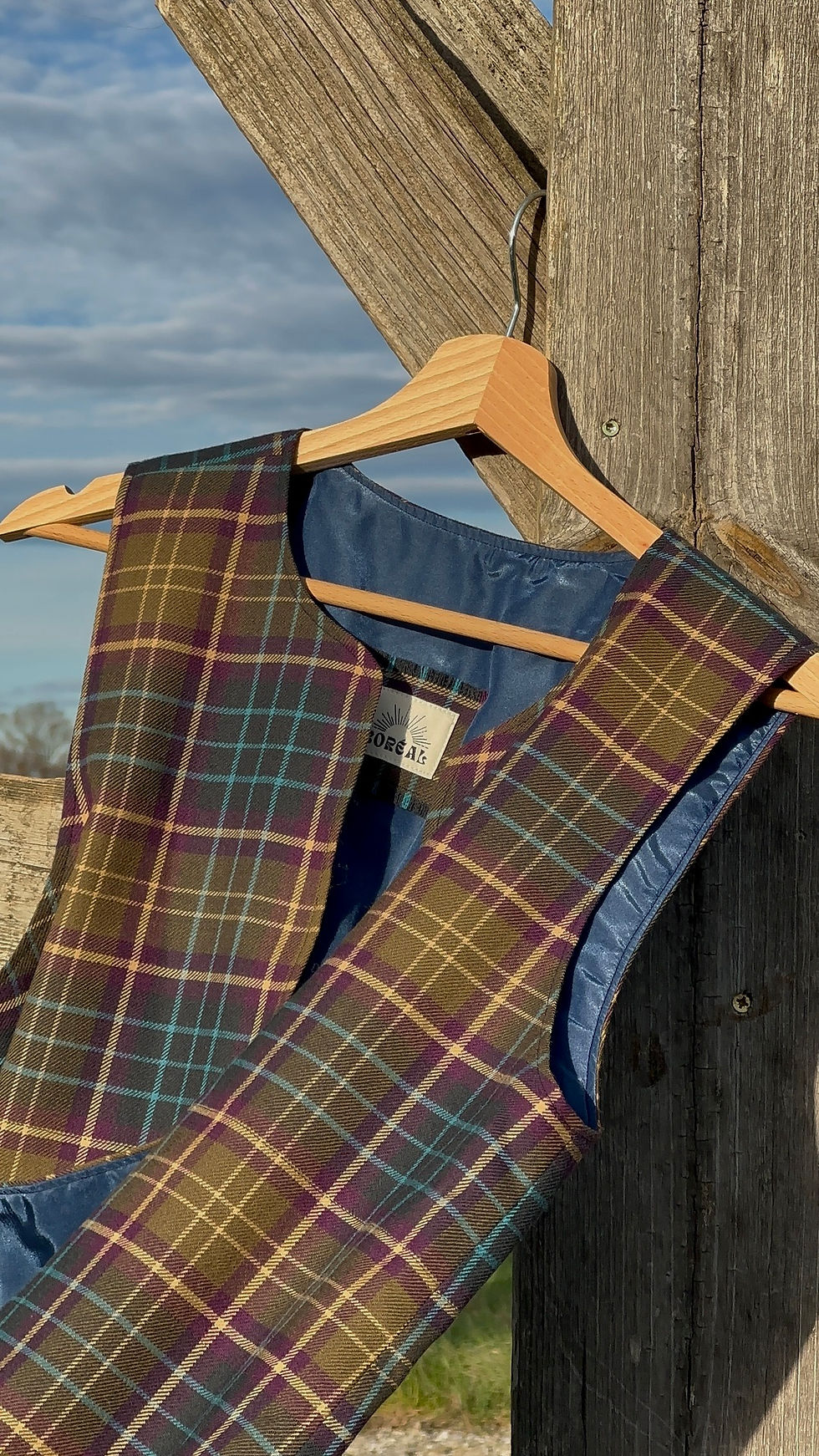 Miniature : Gilet Eden - Tartan Violet