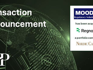 GHP advises MOODY'S ON THE SALE OF ITS REGULATORY REPORTING & ALM SOLUTIONS BUSINESS TO REGNOLOGY