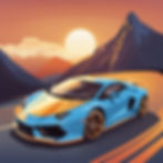 vector art sports car blue sherpa.jpg