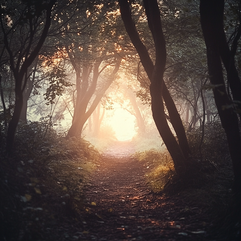 chrystalsparkles_82209_Misty_forest_clearing_at_dawn_a_narrow_78290e84-9f3c-4022-bb93-ffba