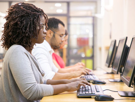 People at computers