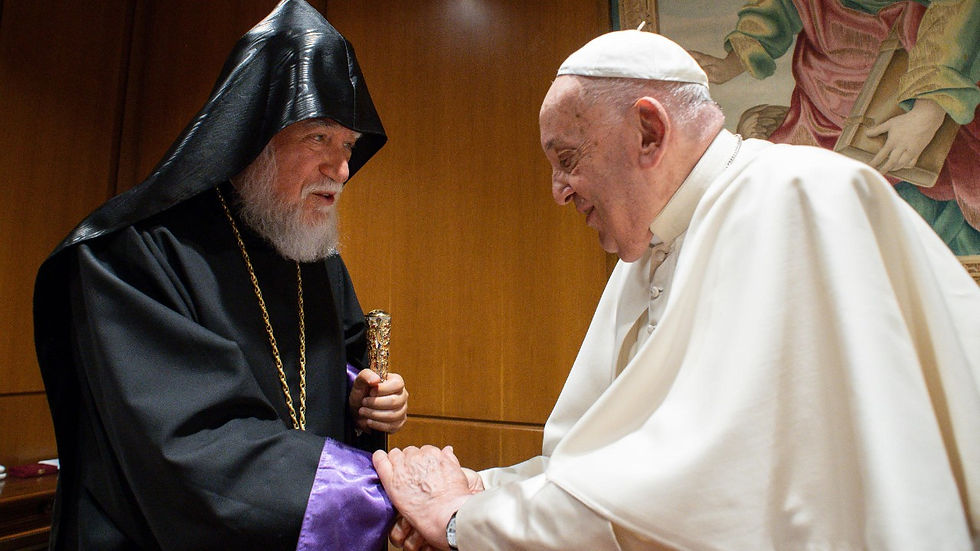 Sua Santità Aram I con Papa Francesco