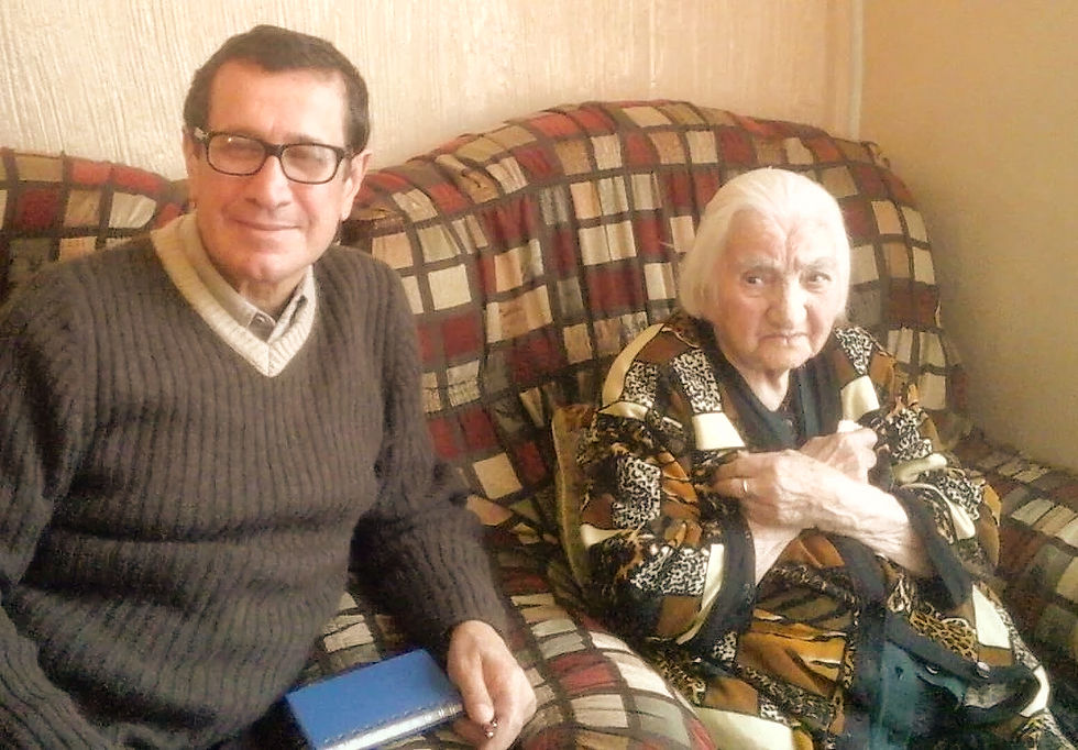 Talal Khrais, Yerevan con una sopravvissuta al genocidio