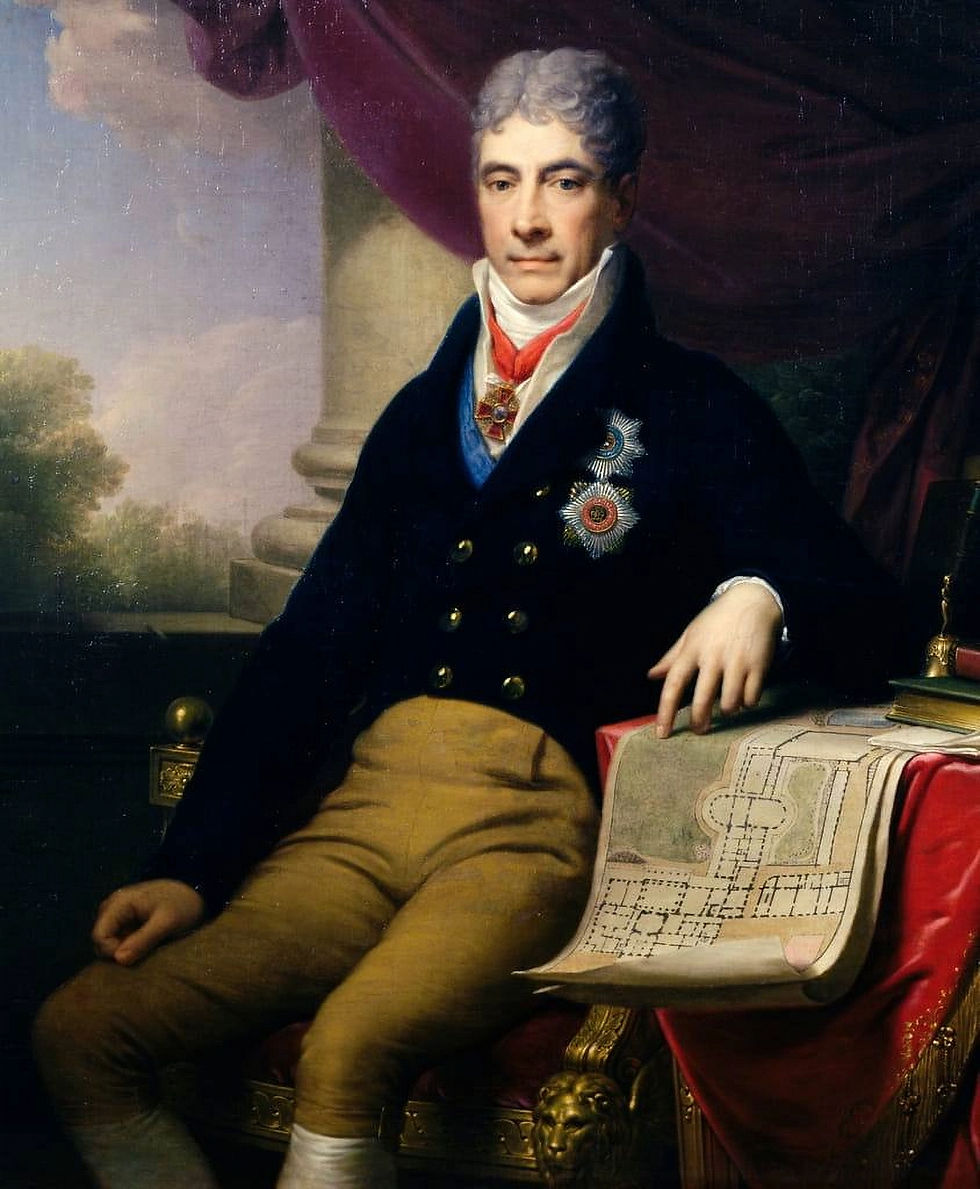 Il primo a ricoprire la carica di ministro plenipotenziario russo a Napoli fu il Conte Andrej Kirillovič Razumovskij (1752-1836)
