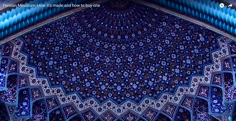 Miniature persiane, decorazione architettonica nelle moschee