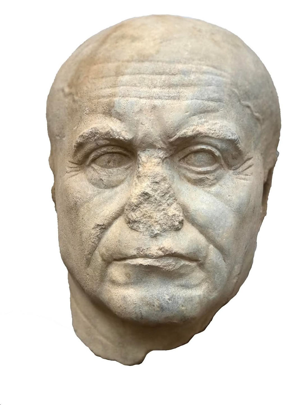 Testa di statua tolemaica del VII secolo d.C.
